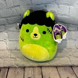 Squishmallow Len Frankenstein Plush with Double Hang Tag